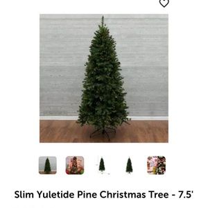 7.5” Yuletide pine  artificial Christmas tree